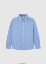 chico polo de piqué con logo bordado Pepe Jeans 44JTZ1657 calabaza naranja - Imagen 3