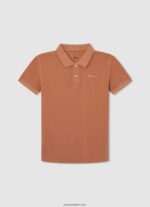 chico polo de piqué con logo bordado Pepe Jeans 44JTZ1658 blanqueador azul - Imagen 3