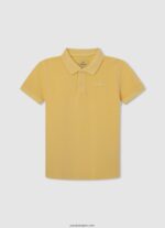 chico polo de piqué con logo bordado Pepe Jeans 44JTZ1666 gris marga - Imagen 3