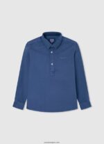 chico polo de piqué con logo bordado Pepe Jeans 44JTZ1666 gris marga - Imagen 4