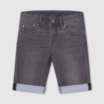 chico shorts de mezclilla ajustados Pepe Jeans 44JTZ1685 mezclilla