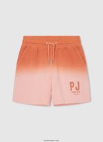 chico shorts deportivos con diseño colour block Pepe Jeans 44JTZ1698 calabaza naranja