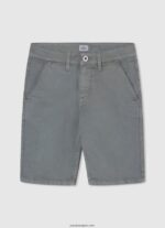 chico shorts deportivos con diseño colour block Pepe Jeans 44JTZ1698 calabaza naranja - Imagen 4