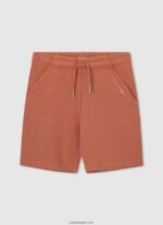 chico shorts deportivos con logo estampado Pepe Jeans 44JTZ1687 calabaza naranja