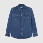 chico sobrecamisa de mezclilla de corte regular de cedro Pepe Jeans 44JTZ1667 mezclilla