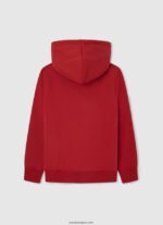 chico suéter con capucha de algodón Pepe Jeans 44JTZ1581 estudio rojo - Imagen 2