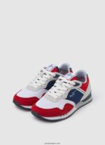 chico zapatillas combinadas london may Pepe Jeans 44JTZ1531 rojo - Imagen 3