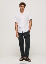 hombres camisa de manga corta de lastingham Pepe Jeans 44JTZ1060 blanco