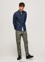 hombres camisa de mezclilla partón Pepe Jeans 44JTZ1035 mezclilla - Imagen 2