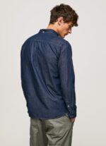 hombres camisa de mezclilla partón Pepe Jeans 44JTZ1035 mezclilla - Imagen 4