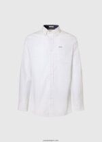 hombres camisa larry slim fit de popelina Pepe Jeans 44JTZ1028 blanqueador azul - Imagen 5