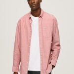 hombres camisa oxford de corte estándar Pepe Jeans 44JTZ1048 rosa nublado