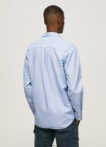 hombres camisa oxford de corte regular fabio Pepe Jeans 44JTZ1027 blanqueador azul - Imagen 4