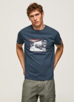 hombres camiseta con estampado de foto Pepe Jeans 44JTZ954 jarman