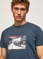 hombres camiseta con estampado de foto Pepe Jeans 44JTZ954 jarman - Imagen 3