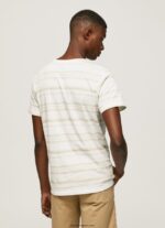 hombres camiseta con estampado de rayas Pepe Jeans 44JTZ994 blanquecino - Imagen 4
