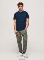 hombres camiseta con logo Pepe Jeans 44JTZ1078 Armada - Imagen 2