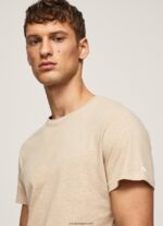 hombres camiseta de algodón liso Pepe Jeans 44JTZ996 malta - Imagen 3