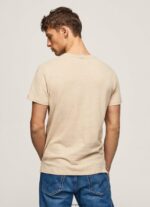 hombres camiseta de algodón liso Pepe Jeans 44JTZ996 malta - Imagen 4
