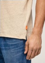 hombres camiseta de algodón liso Pepe Jeans 44JTZ996 malta - Imagen 5