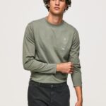 hombres camiseta de manga larga de algodón Pepe Jeans 44JTZ916 fundición