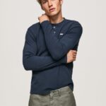 hombres camiseta de punto gofrado Pepe Jeans 44JTZ923 dulwich