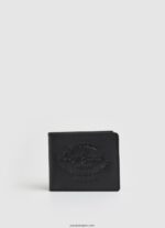 hombres cartera con logo grabado Pepe Jeans 44JTZ1298 negro