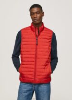 hombres chaleco capitonado con cremallera Pepe Jeans 44JTZ843 estudio rojo - Imagen 3