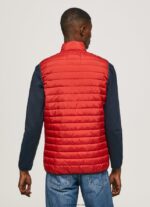 hombres chaleco capitonado con cremallera Pepe Jeans 44JTZ843 estudio rojo - Imagen 4
