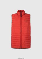 hombres chaleco capitonado con cremallera Pepe Jeans 44JTZ843 estudio rojo - Imagen 5