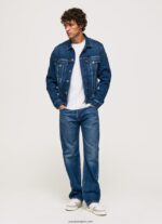 hombres chamarra de mezclilla regular fit Pepe Jeans 44JTZ823 mezclilla - Imagen 2