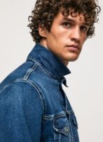 hombres chamarra de mezclilla regular fit Pepe Jeans 44JTZ823 mezclilla - Imagen 4