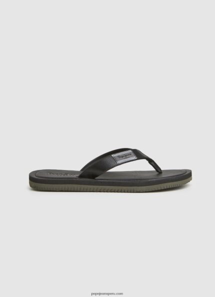 hombres chanclas de playa de windsurf Pepe Jeans 44JTZ1275 negro