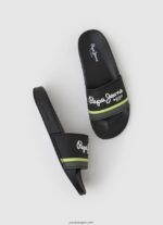 hombres chanclas de playa slider portobello Pepe Jeans 44JTZ1261 negro - Imagen 2