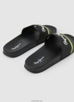 hombres chanclas de playa slider portobello Pepe Jeans 44JTZ1261 negro - Imagen 4
