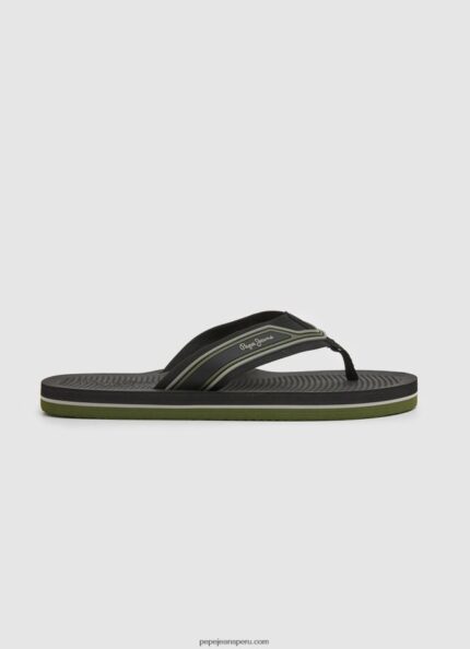 hombres chanclas de playa sur Pepe Jeans 44JTZ1270 negro
