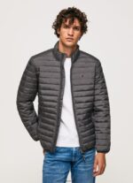 hombres chaqueta acolchada Pepe Jeans 44JTZ839 negro lavado