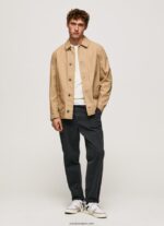 hombres chaqueta utilitaria de lona Pepe Jeans 44JTZ827 camello - Imagen 2