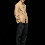 hombres chaqueta utilitaria de lona Pepe Jeans 44JTZ827 camello