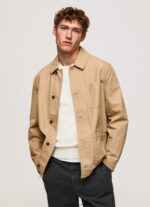 hombres chaqueta utilitaria de lona Pepe Jeans 44JTZ827 camello - Imagen 3