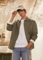 hombres chaqueta utilitaria de lona Pepe Jeans 44JTZ834 fundición