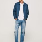 hombres jeans penn de corte holgado con tiro caído Pepe Jeans 44JTZ810 mezclilla