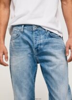 hombres jeans penn de corte holgado con tiro caído Pepe Jeans 44JTZ810 mezclilla - Imagen 3