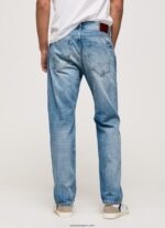 hombres jeans penn de corte holgado con tiro caído Pepe Jeans 44JTZ810 mezclilla - Imagen 4