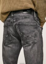 hombres jeans track de tiro medio Pepe Jeans 44JTZ800 mezclilla - Imagen 5