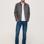 hombres jeans track de tiro medio Pepe Jeans 44JTZ804 mezclilla