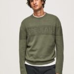hombres jersey de algodón con cuello redondo Pepe Jeans 44JTZ856 fundición