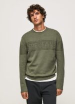 hombres jersey de algodón con cuello redondo Pepe Jeans 44JTZ856 fundición