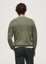 hombres jersey de algodón con cuello redondo Pepe Jeans 44JTZ856 fundición - Imagen 4