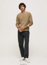 hombres jersey de punto gofrado Pepe Jeans 44JTZ855 camello - Imagen 2